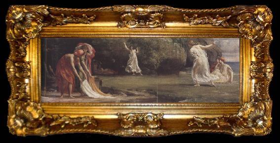 framed  Sir Edward john poynter,bt.,P.R.A Atalanta